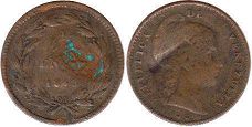 Venezuela 1/4 centavo 1843