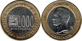 Venezuela 1000 bolivares 2005