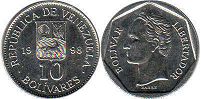 Venezuela 10 bolivares 1998