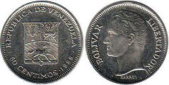 Venezuela 50 céntimos 1989