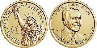 Moneda Estadounidenses 1 dólar 2009 Reagan