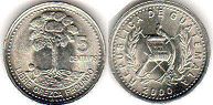 moneda Guatemala 5 centavos 2000