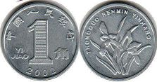 moneda china 1 jiao 2002