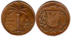 moneda Dominican Republic 1 centavo 1959