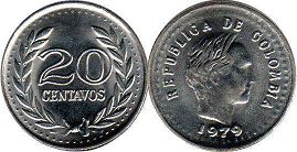 20 centavos a pesos colombianos 1979