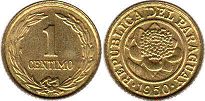 moneda Paraguay 1 centimo 1950