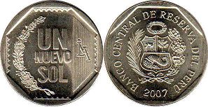 moneda Peru 1 nuevo sol 2007