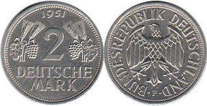 Alemania 2 mark 1951