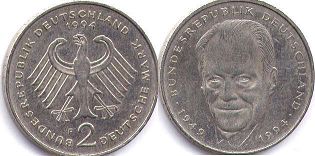 Alemania 2 mark 1994 Willy Brandt