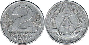 Alemania del Este 2 mark 1957