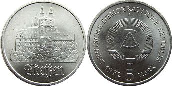Alemania del Este 5 mark 1972