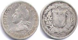 moneda Dominican Republic 5 centavos 1937