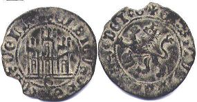 moneda Castilla y León 2 maravedi 1454-1474