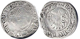 moneda Castilla y León 1/2 real 1479-1506