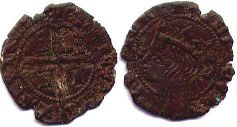 moneda Castilla y León cruzado 1369-1379
