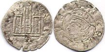 moneda Castilla y León cornado noven 1312-1350