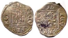 moneda Castilla y León noven 1369-1379