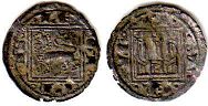 moneda Castilla y León obolo 1252-1284