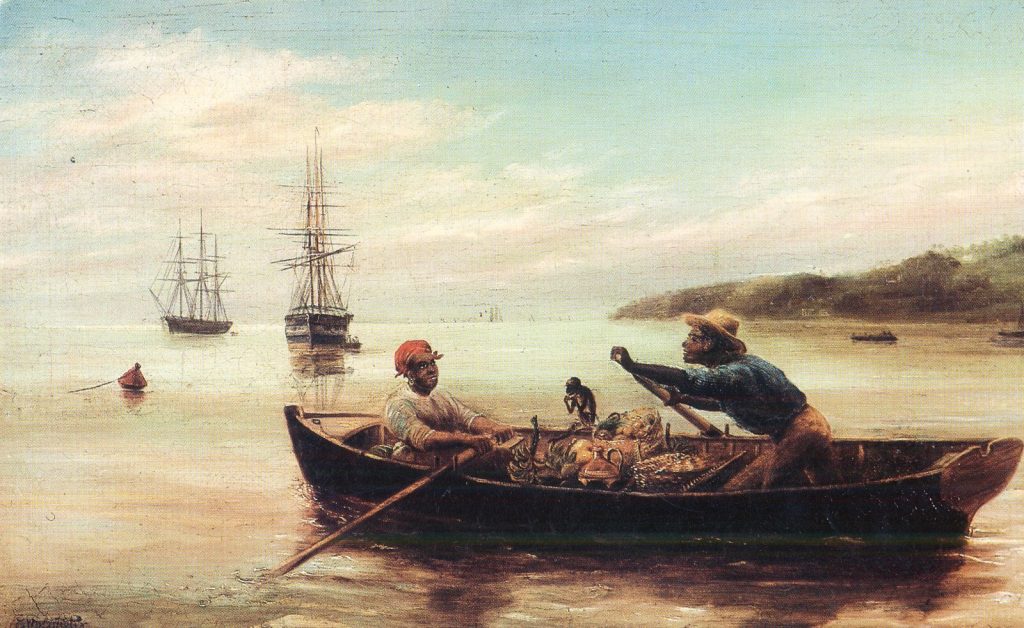 Bum Boat in Carlisle Bay, Edwin Roper Loftus Stocqueler