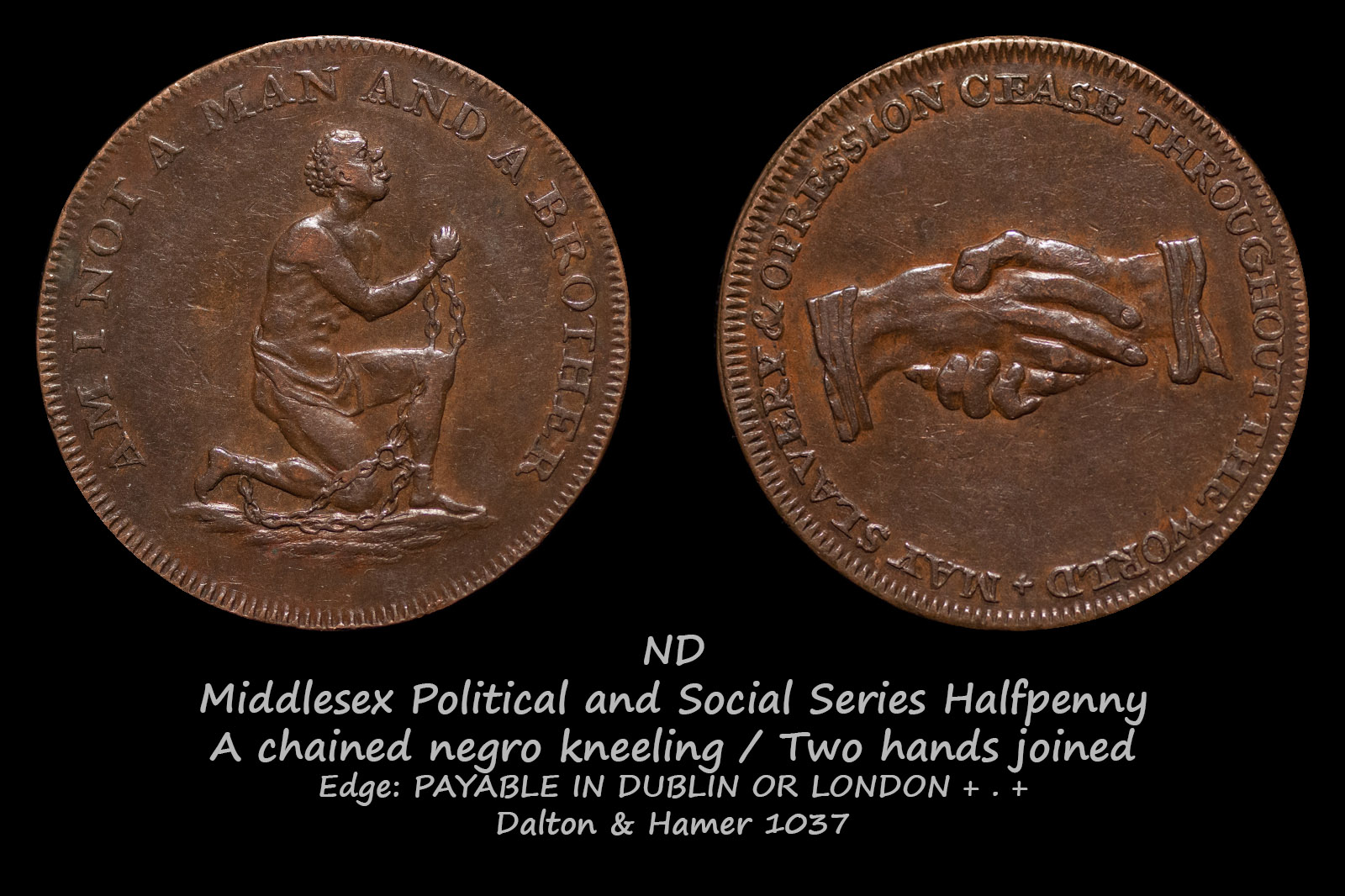 Middlesex Political and Social Series Halfpenny D&H1037