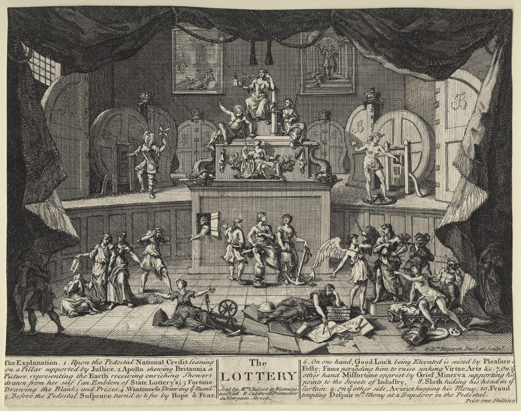 'The Lottery' by William Hogarth 1721