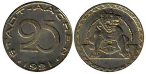 aachen.25pfenig.1921