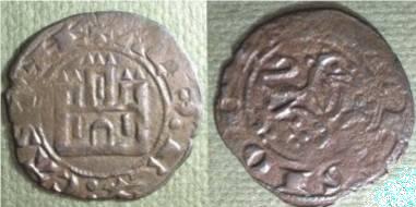 maravedi prieto de Alfonso X el Sabio