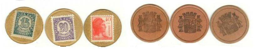 monedas de carton de la 2ª republica