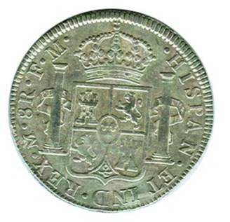 Escudo en una moneda de Carlos III