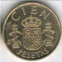 escudo en una moneda de Juan Carlos I
