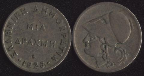 Greece 1 drachma 1926