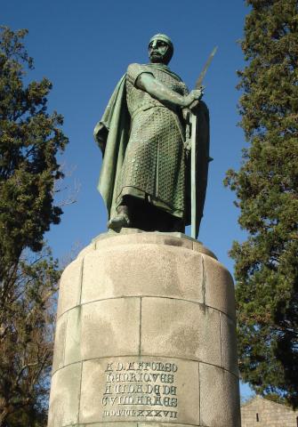 Monument to Afonso I in Guimaraes