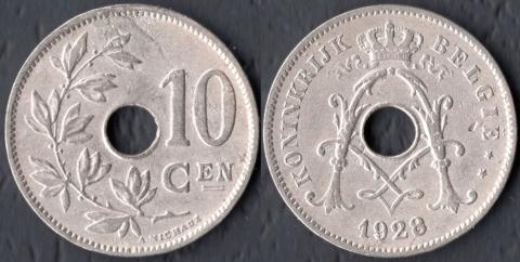Belgium 10 centimes 1928 BELGIE