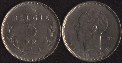 Belgium 5 francs 1936 (Flemish
