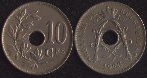 Belgium 10 centimes 1923 French