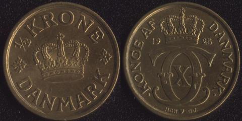 Denmark 1/2 kroons