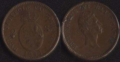 Denmark 2 skilling 1811