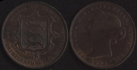 Jersey 1/13 shillings 1871