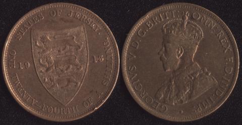 Jersey 1/24 shillings 1913