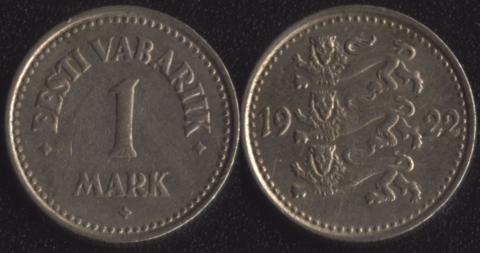 Estonia 1 mark 1922