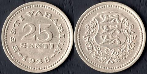 Estonia 25 Senti