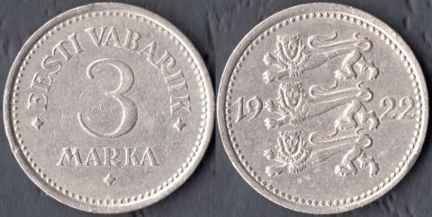 Estonia 3 marks