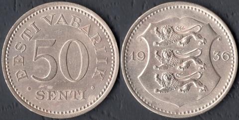 Estonia 50 senti