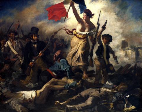 Eugène Delacroix. Freedom leading