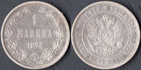 Finland 1 mark 1874