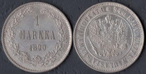 Finland 1 mark 1890