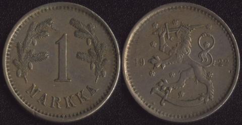 Finland 1 mark 1922
