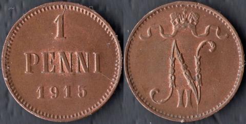 Finland 1 penny 1915