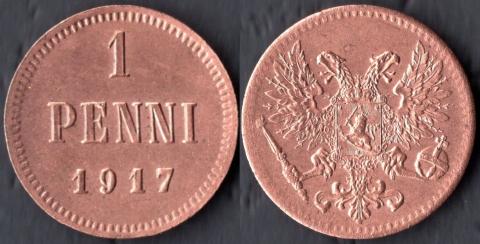 Finland 1 penny 1917
