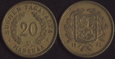 Finland 20 marks 1935